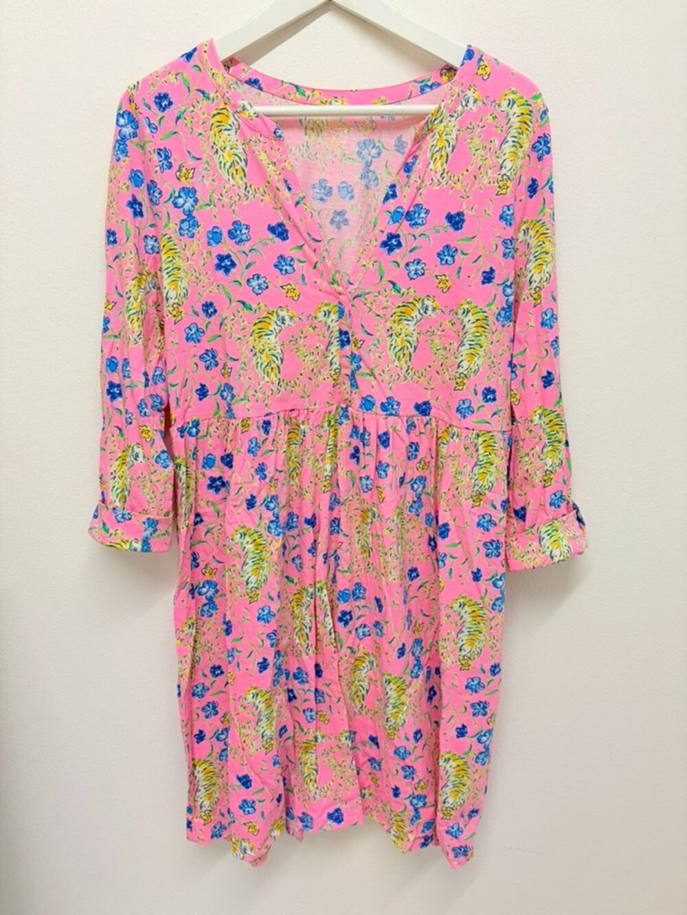 Lilly Pulitzer Loran Dress! Print Prosecco Pink Tigress Garden